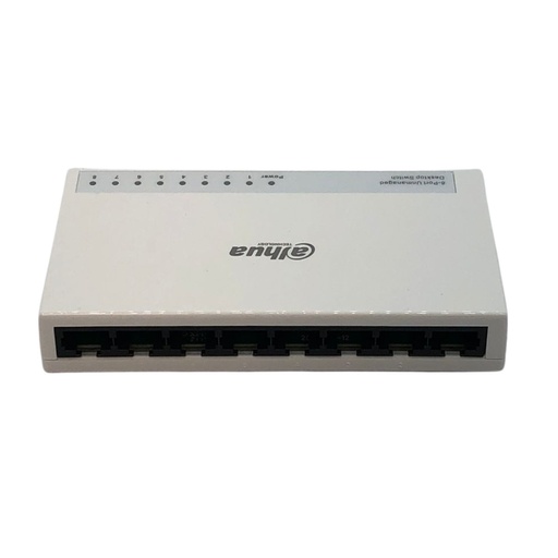 [2520] Switch Dahua de escritorio DH-PFS3008-8ET-L de 8 Puertos 10/100