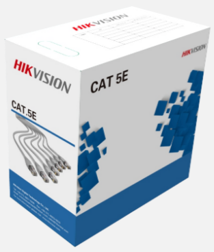 [40510HK.rollo] Cable UTP interior Cat5e Hikvision 100% cobre x rollo 100m (DS-1LN5E-E/E)
