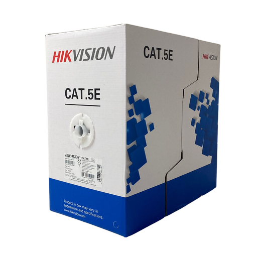 [40510HK] Cable UTP interior Cat5e Hikvision 100% cobre x bobina 305m (DS-1LN5E-E/E)