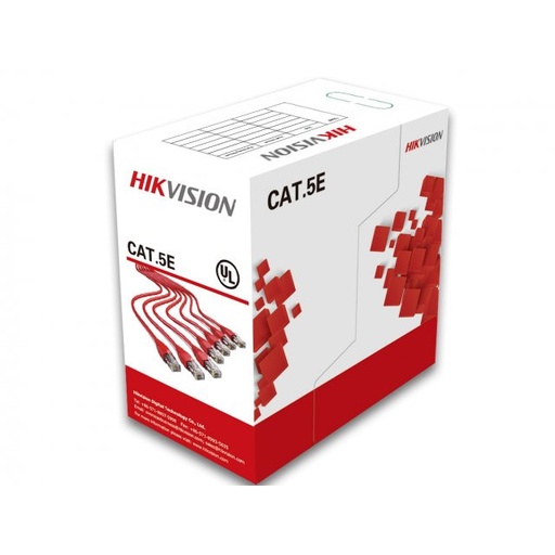 [40500HK] Cable UTP exterior Cat5e Hikvision DS-1LN5EO-UU/E 100% cobre x bobina 305m