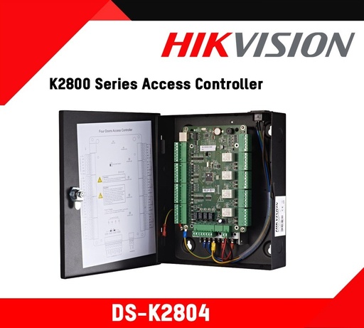 [DS-K2804] Hikvision DS-K2804 Controlador de acceso de 4 puertas.