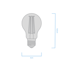 BULBO A60 FILAMENTO MACROLED 6W E27 AC180-265V CALIDO 2700K
