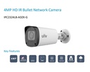 Camara IP Uniview 4MPX 2,8-12mm Perímetro WDR, IP67,HLC, IR 50M (IPC2324LB-ADZK-H)