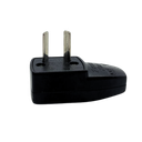 FICHA MACHO 10 AMP DOS POLOS NEGRO
