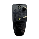 FICHA MACHO 10 AMP DOS POLOS NEGRO