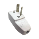 FICHA MACHO 10 AMP DOS POLOS BLANCO
