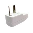FICHA MACHO 10 AMP DOS POLOS BLANCO