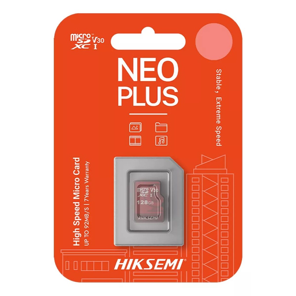 Memoria Microsd Hiksemi/Hikvision Neo PLUS 64GB clase 10 (HS-TF-E1) 