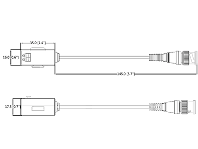 Balun Dahua HDCVI pasivo de 1 canal (DH-PFM800-E)