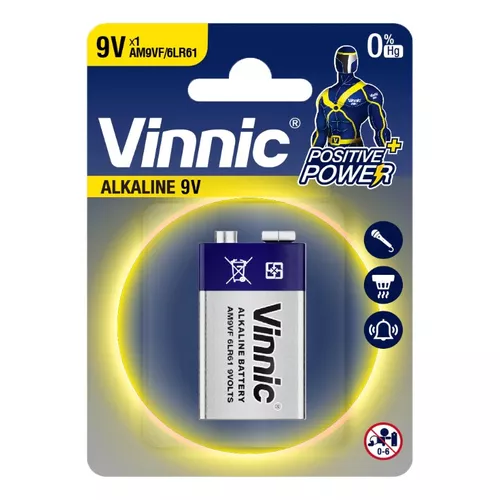 Batería 9V (blister unitario) Vinnic