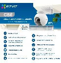 Camara IP Ezviz Wifi Domo PT Exterior + Panel Solar (CS-CB8(3MP)+panel) 