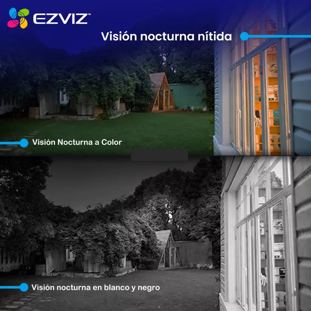 Camara IP Ezviz Wifi Domo PT Exterior + Panel Solar (CS-CB8(3MP)+panel) 