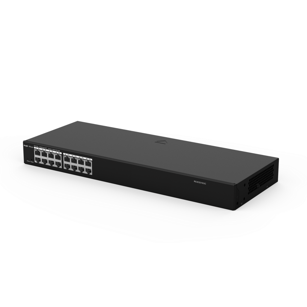 Switch Reyee 16 puertos gigabit no PoE gestionado en la nube (RG-ES216GC)