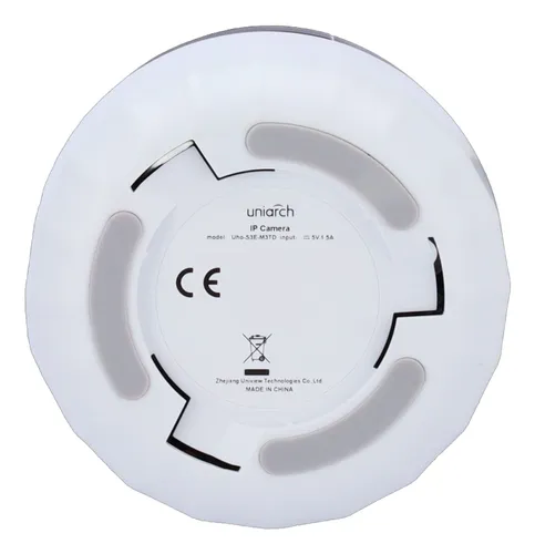 Camara IP WiFi Uniarch interior 3MP PT IR10m Luz blanca MicroSD AutoTracking Mic Parlante Dual Audio (Uho-S3E-M3TD) 