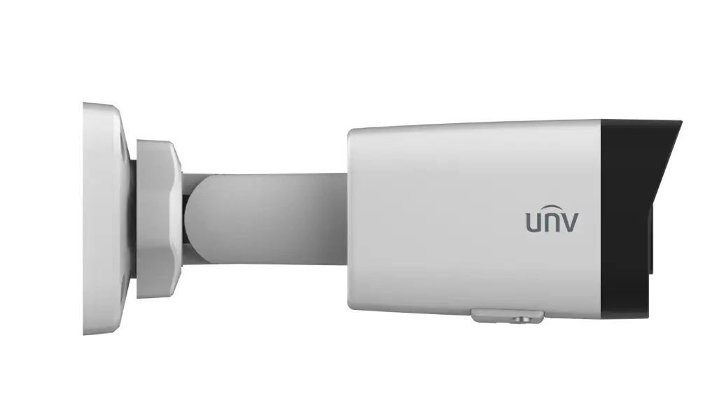 Camara IP bullet Uniview 4MP lente 2.8mm IR30m MicroSD Micrófono PoE IP67 (IPC2124LB-ASF28K-A)