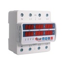 Protector de tensión con amperímetro y voltímetro GRALF  (GF-ABT63D)