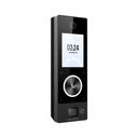 Terminal facial IP Hikvision pantalla 2.4", reconocimiento facial, QR y tarjeta, audio bidireccional, PoE, IP65 (DS-K1T323MBWX-QRE1)