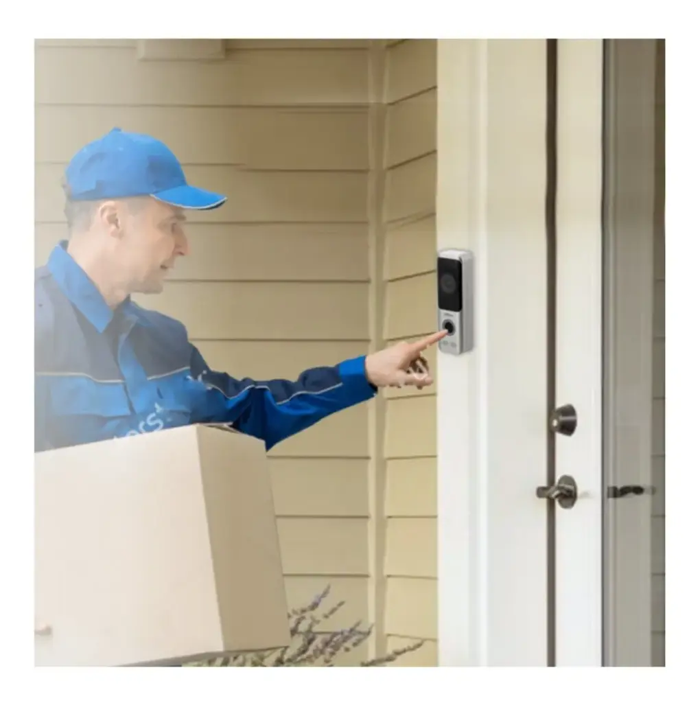 Portero Ip Wifi, Con Bateria. Pir, Micro Sd. Proteccion Ip65 Negro (DB10)