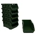 Set de gavetas apilables Jadever x6 verdes [d]