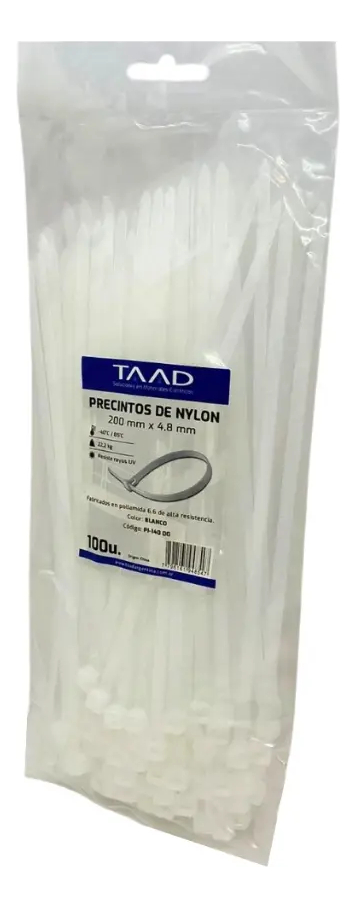 Precinto Taad blanco 4.8x200mm (PI-14000)  