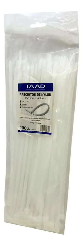 Precinto Taad blanco 4.8x250mm (PI-14100)
