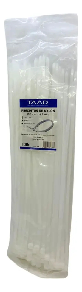Precinto Taad blanco 4.8x300mm (PI-14200)