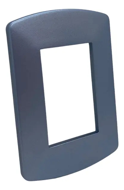 Tapa Celeste Metalizado linea Spot TAAD p/ bastidor - comp/Jeluz (S-7155)