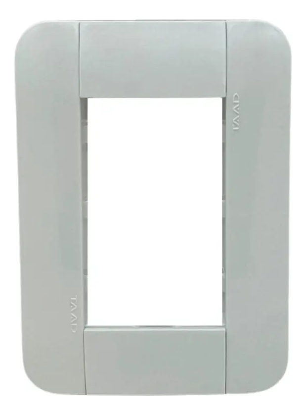 Tapa bastidor Taad color blanco con tornillos (S-9100)