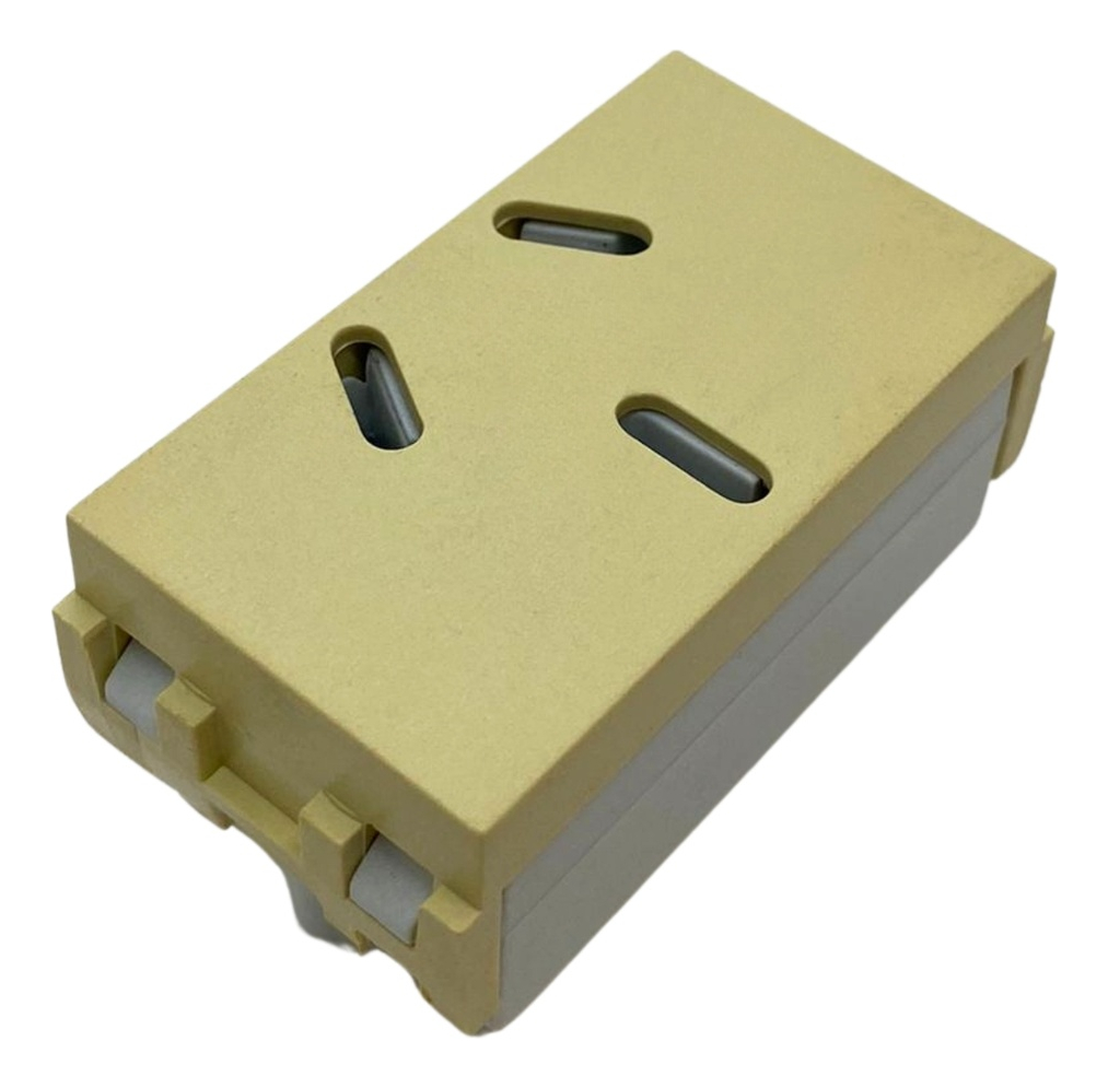 Tomacorriente Taad espiga plana Linea Spot marfil (S-4250)