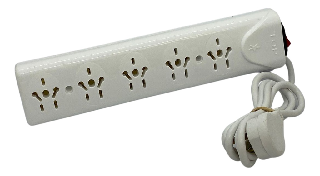 Zapatilla Top 5 tomas con interruptor y cable 1,25mts (N-3199)