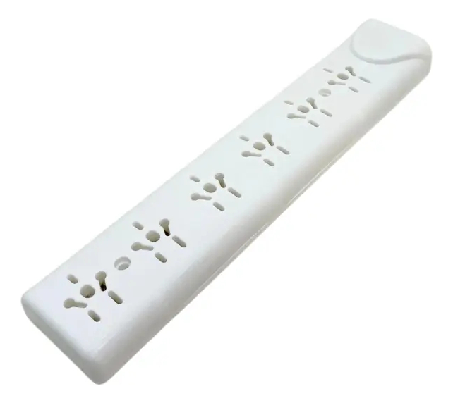 Zapatilla Top 6 tomas con bornera sin cable (M-1299)