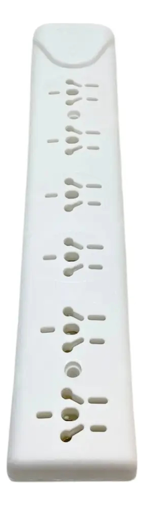 Zapatilla Top 6 tomas con bornera sin cable (M-1299)