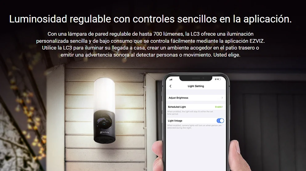 Camara IP 4MP Ezviz LC3 ColorVu Sirena Audio bidirrecional SD integrada (CS-LC3-A0)