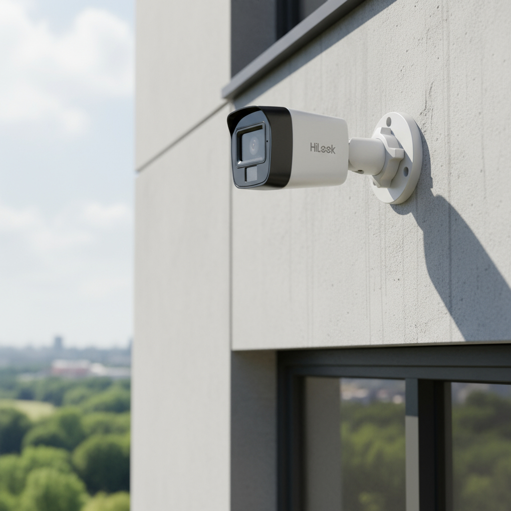 Camara IP 2MP Hilook 2,8mm HybridLigth Microfono FigHumana IP67 (IPC-B120HA-LUC)