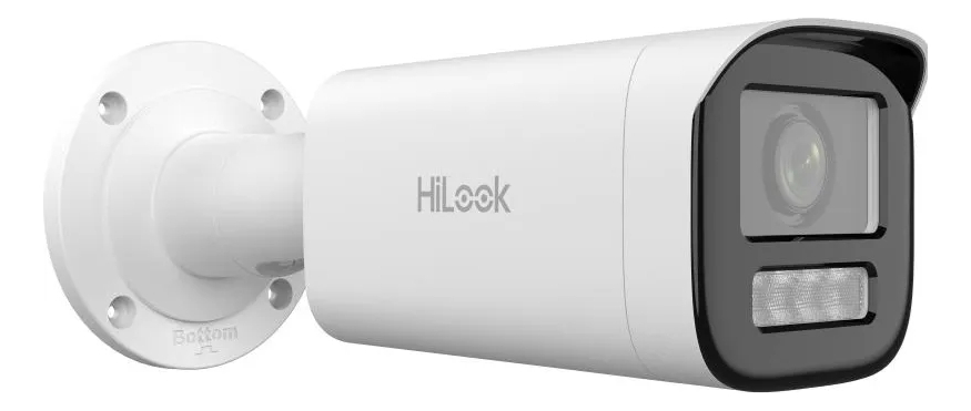 Camara IP 4MP HiLook Varifocal 2,8-12mm LuzHibrida 50m MicroSD Microfono PoE IP67 FigHumana/Vehiculo (IPC-B640HA-LZU)
