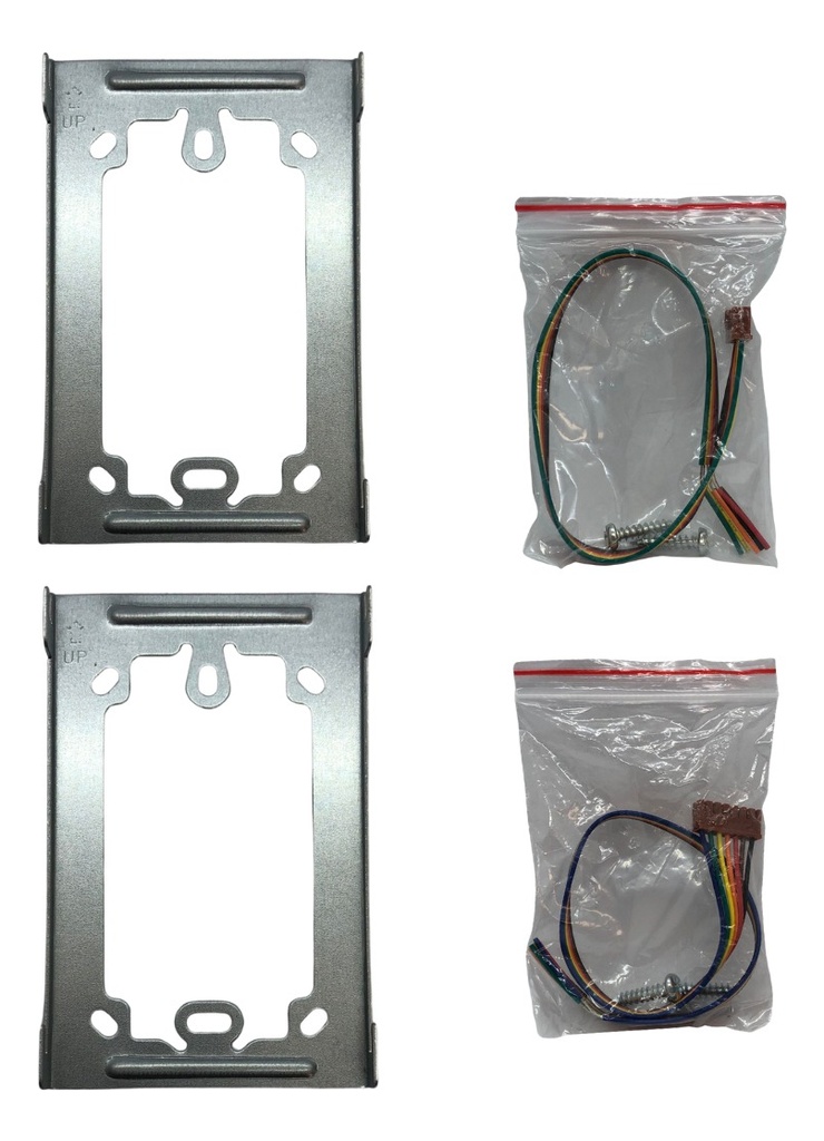 Kit Portero Eléctrico Commax p/embutir con 2 telefonos (DP-LA101/DR-201H)