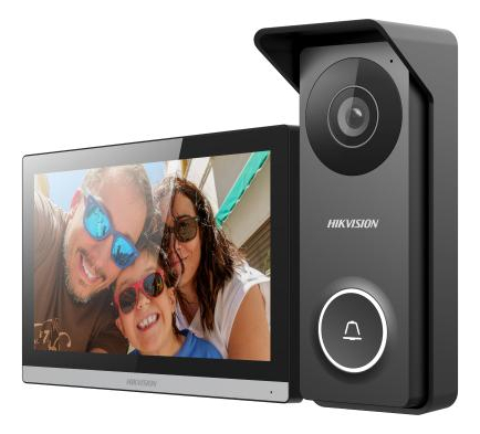 Videoportero hibrido Hikvision App/hikconnect Pantalla wifi 7pulgadas frente IP65 IK08 (DS-KIS313-P)