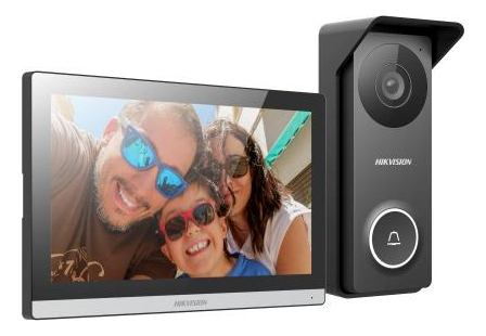 Videoportero hibrido Hikvision App/hikconnect Pantalla wifi 7pulgadas frente IP65 IK08 (DS-KIS313-P)