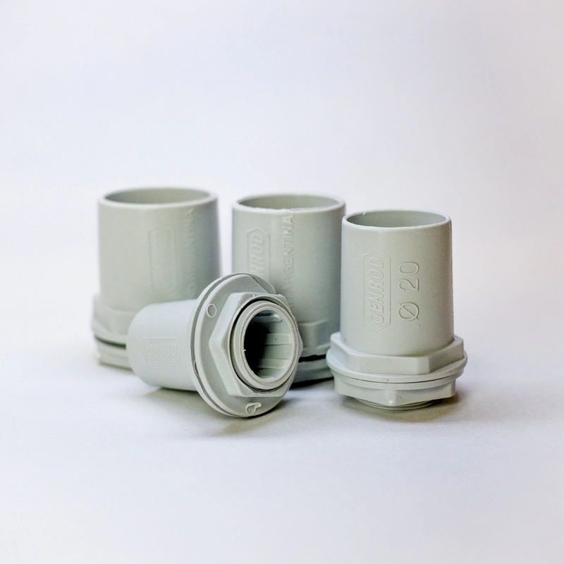 Conector de PVC 1" 25mm para caño rigido pesado Genrod Sistelectric
