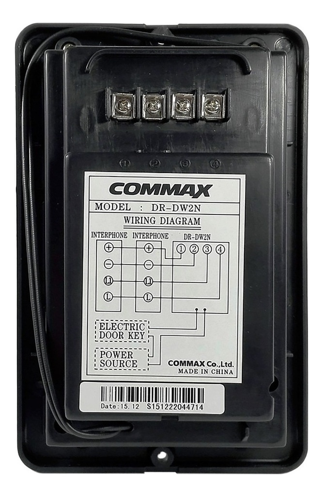 Frente de calle Commax p/serie TP-6/12 RC (DR-DW2N)