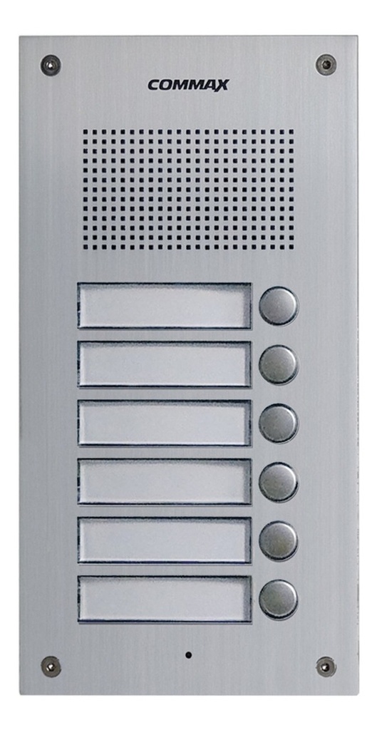 Kit Portero multifamiliar 6 botones Commax (KIT 6UM DR-6UM+6)