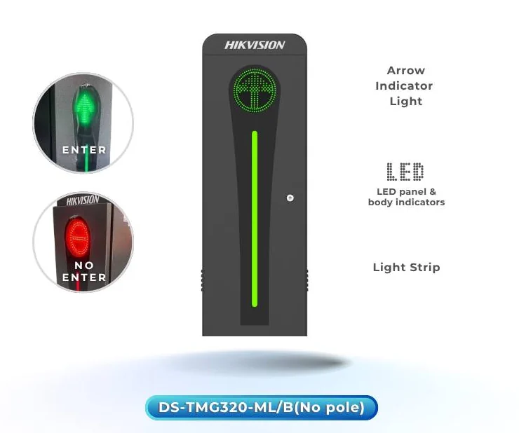 Barrera Vehicular Hikvision - Anticolision - Velocidad Elevacion 3 Seg. - Orientacion Derecha - No Incluye Brazo (DS-TMG320-MR/B)