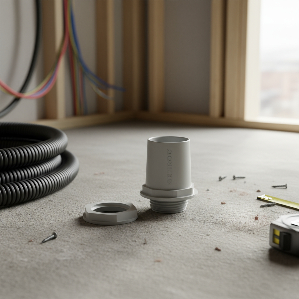 Conector de PVC 1" 25mm para caño rigido pesado Genrod Sistelectric (CTRG025E)