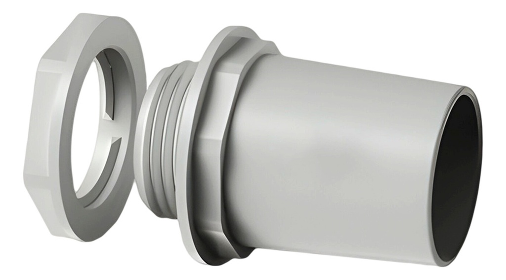 Conector de PVC 5/8" 16mm para caño rigido pesado Genrod Sistelectric (CTRG016E)