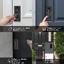 DL03 PRO Cerradura Inteligente Ezviz WiFi Apertura Huella Clave App RFID y Notificaciones Push Incluye Auto Bloqueo y Alarma Antisabotaje Gris (CS-DL03-R100-WBCP-GR)