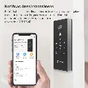 DL03 PRO Cerradura Inteligente Ezviz WiFi Apertura Huella Clave App RFID y Notificaciones Push Incluye Auto Bloqueo y Alarma Antisabotaje Gris (CS-DL03-R100-WBCP-GR)