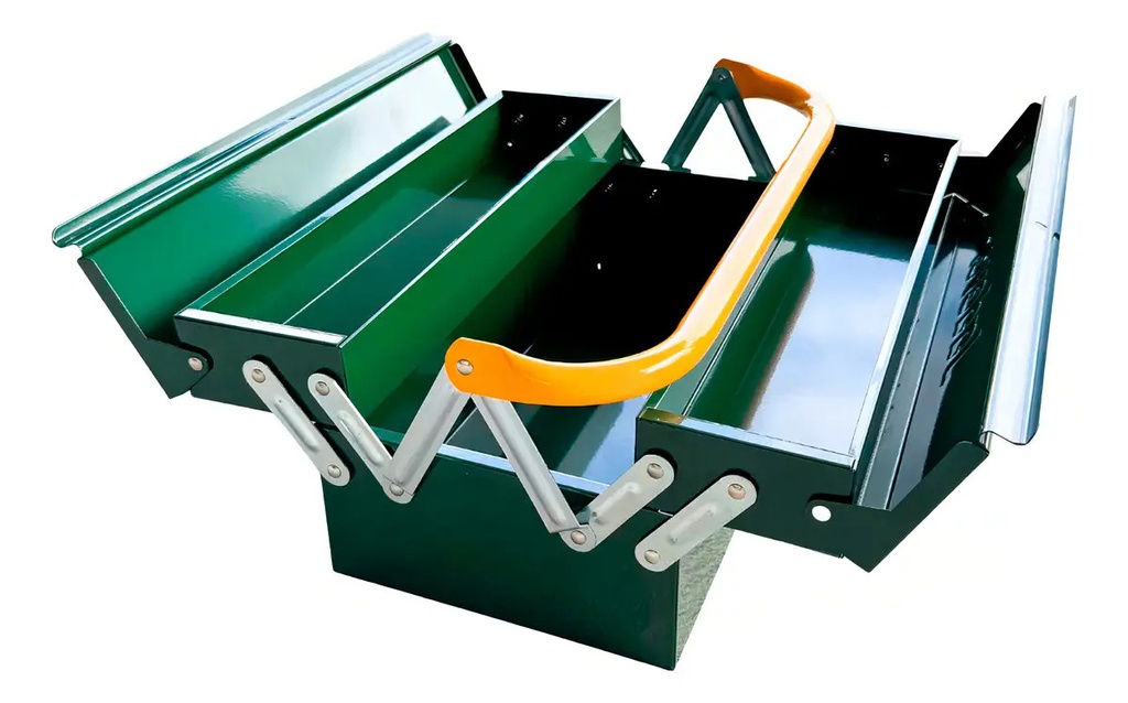 Caja de herramientas de acero Jadever 2 bandejas 404x205x160mm [d]