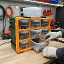 Rack 9 gavetas Transparente Jadever 380x155x320 [d]