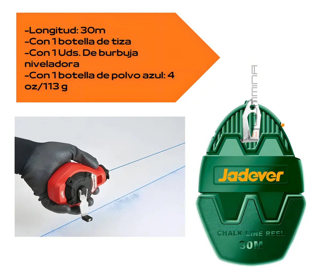 Kit de nivelación Jadever 30mts [d]