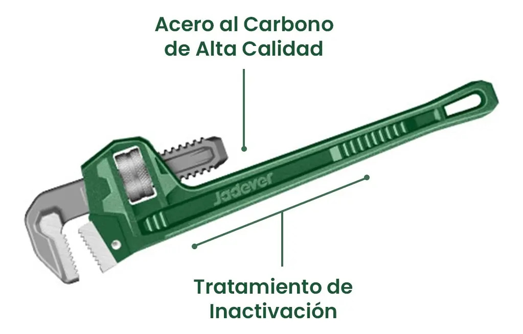 Llave inglesa Jadever Ø33 10" [d]